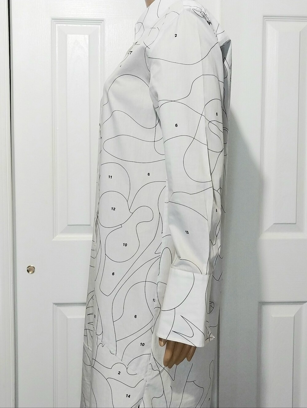 Off-White Puzzle‎ Shirt Dress, Size 42|US M - Picture 4 of 14